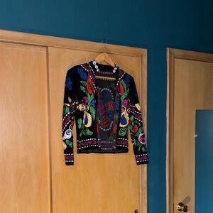 Vintage Multicolor Embroidered Jacket
